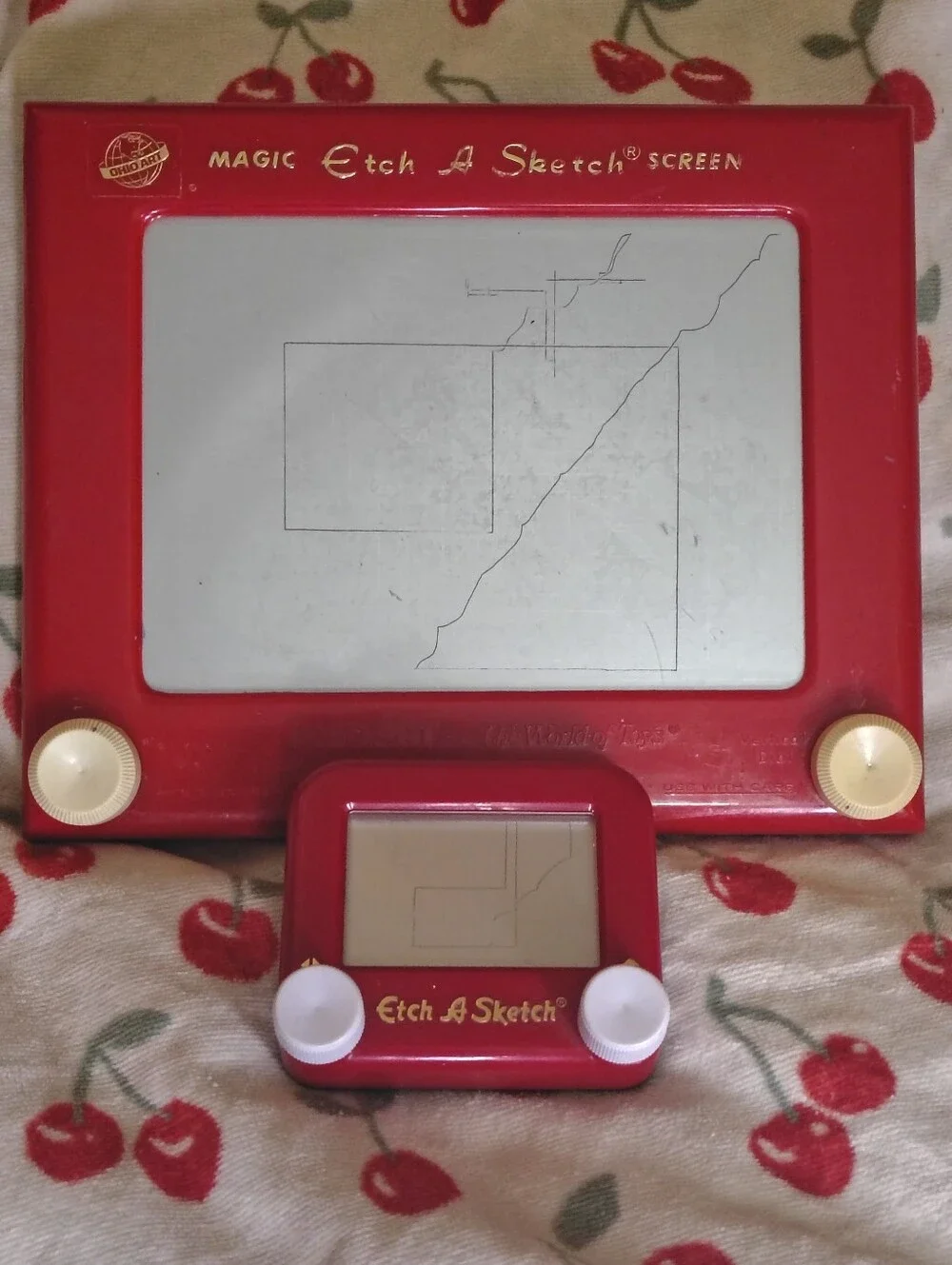 Vintage Ohio Art Magic Etch A Sketch Screen No. 505 with Mini Companion